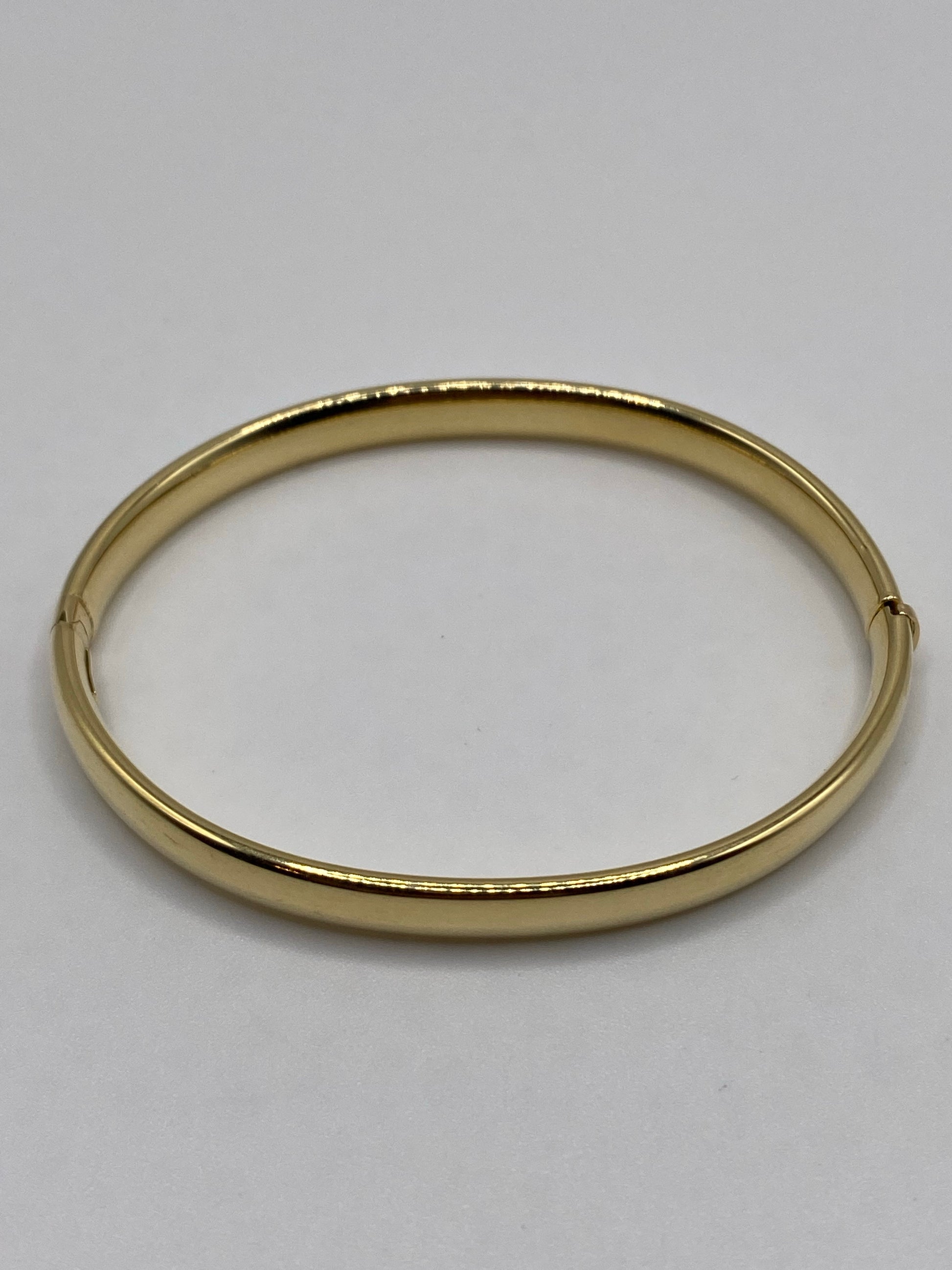 14K Gold] 6mm Open Bangle Bracelet/ Barrel *Made-to-order*TRDSP